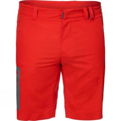 Pantalones Cortos Jack Wolfskin Active Track Hombre - Rojas - Chile ZHO539271